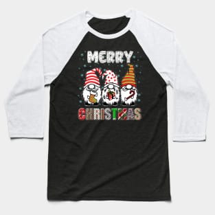 Merry Christmas Gnome Family Funny Xmas Tree Women Men Kids Baseball T-Shirt